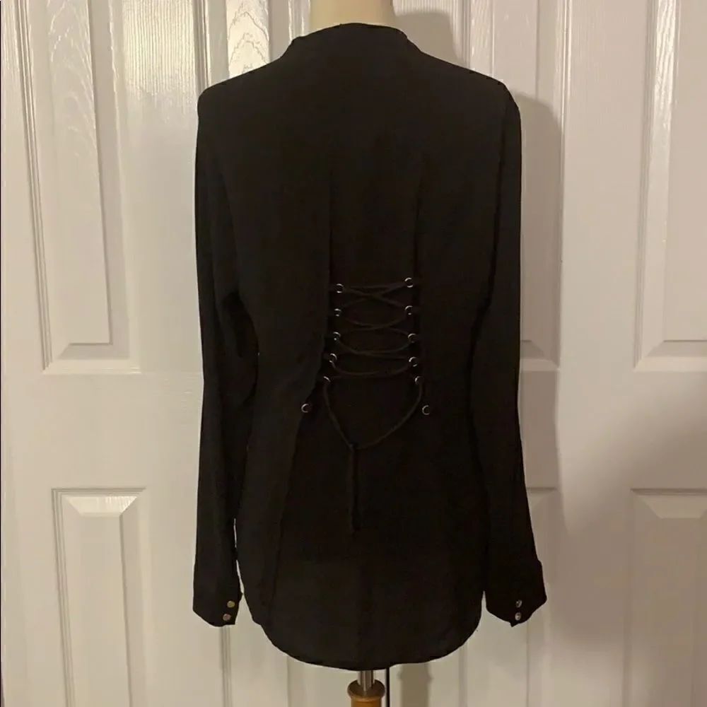Bebe black blouse SP - Picture 4 of 6